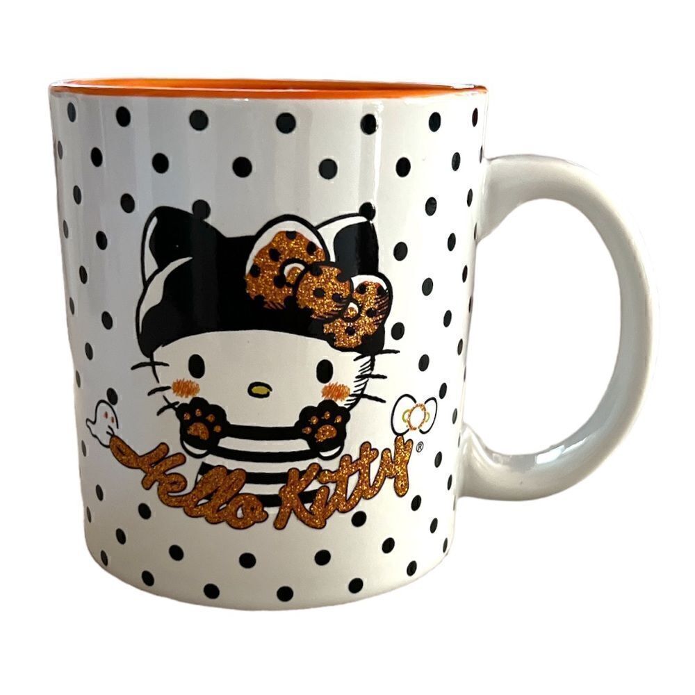 Sanrio Hello Kitty Halloween Polka Dot Glitter 20oz Mug